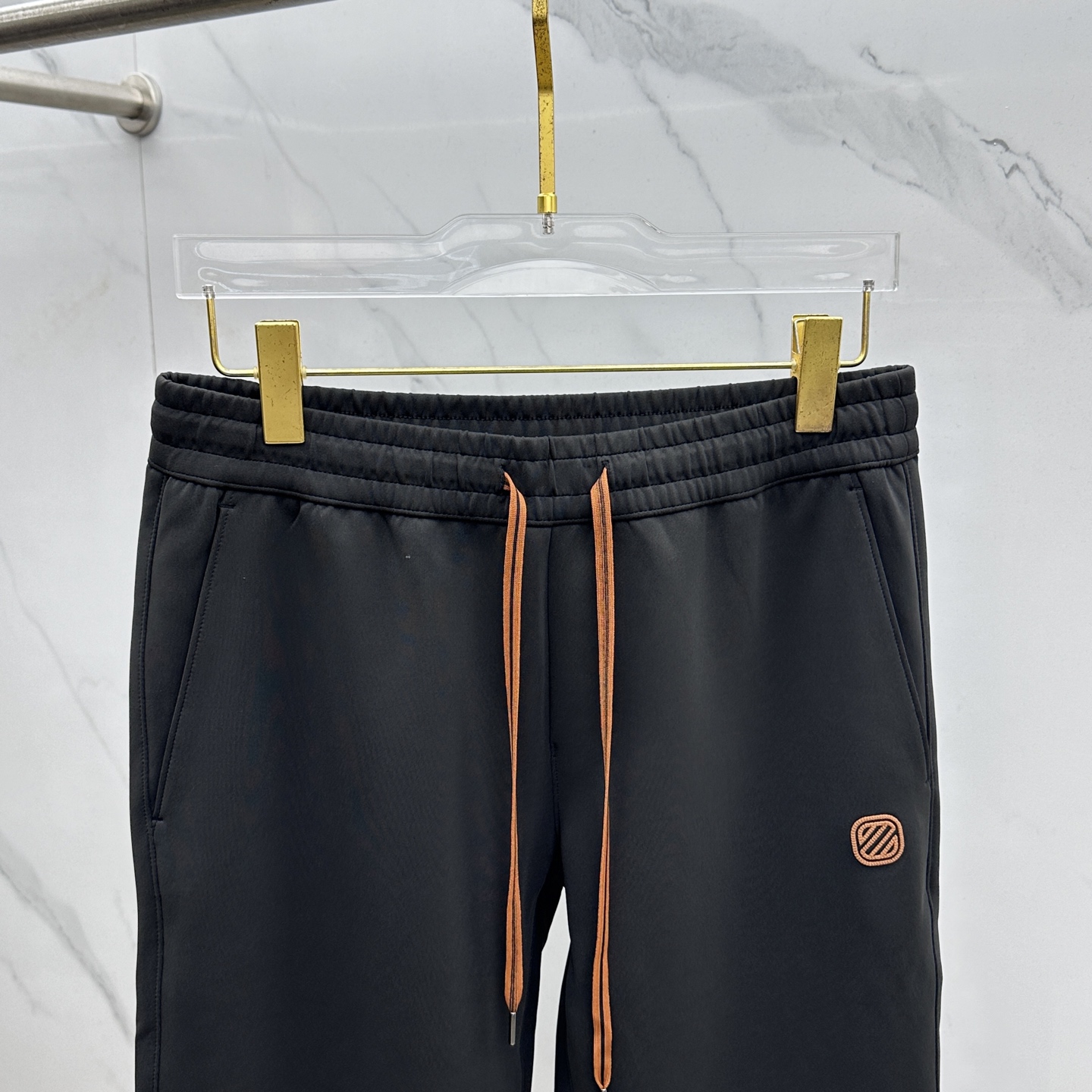 高货🆕ZEGNA杰尼亚 2025秋冬新款休闲裤 立体刺绣定位品牌LOGO 高端版本，定制面料 透气舒适度