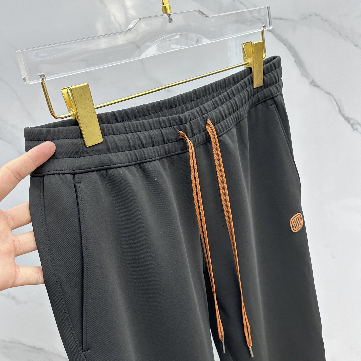 高货🆕ZEGNA杰尼亚 2025秋冬新款休闲裤 立体刺绣定位品牌LOGO 高端版本，定制面料 透气舒适度