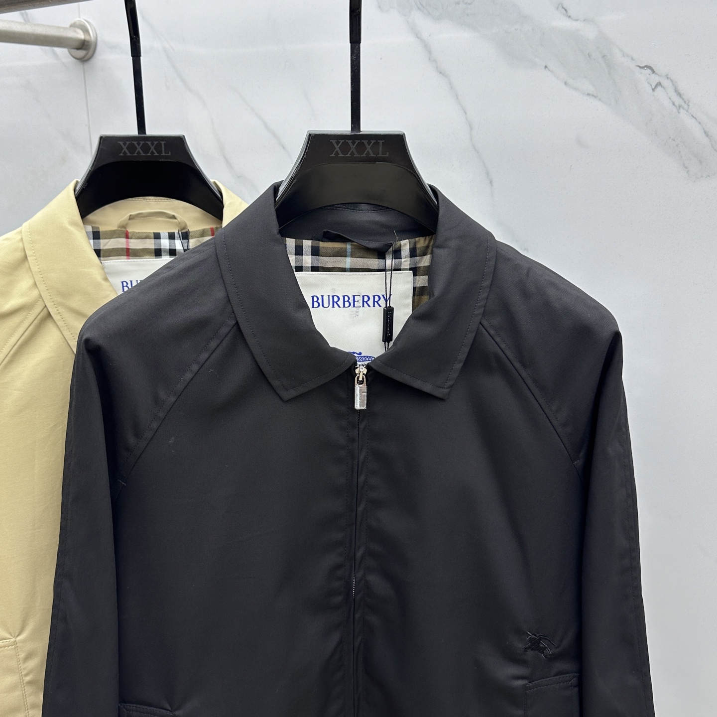 🆕Burberry巴宝莉 高版本领口最新大标） 2025FW早秋新款发布 巴宝莉翻领夹克外套，秋季爆款外