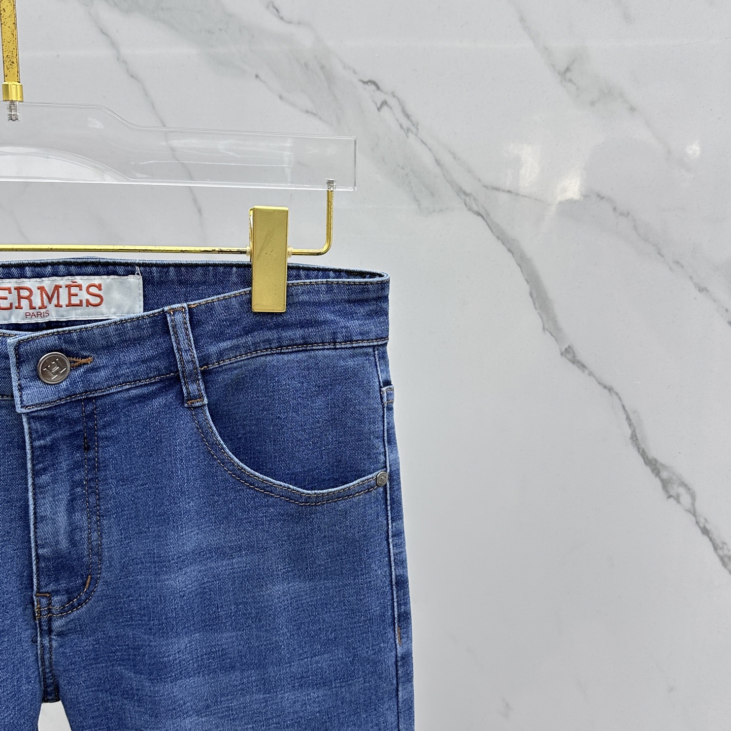 🆕Hermes爱马仕 🔥高端定制、2025早秋最新款牛仔裤 柜台同步发售 原版定制复刻 客供五金辅料 原