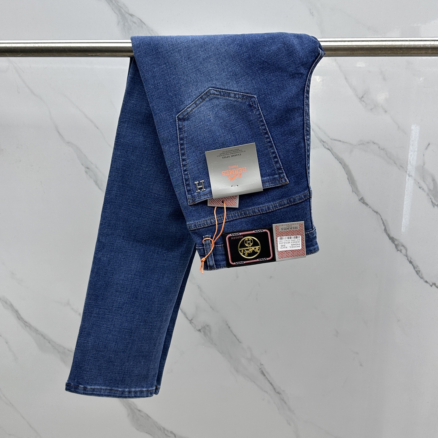 🆕Hermes爱马仕 🔥高端定制、2025早秋最新款牛仔裤 柜台同步发售 原版定制复刻 客供五金辅料 原