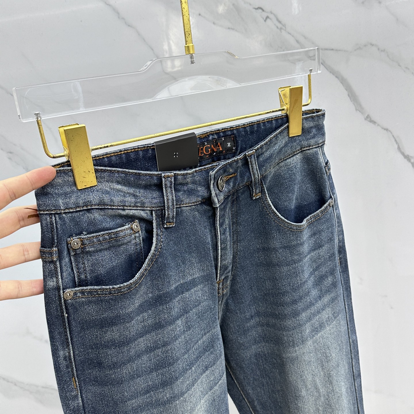 🆕ZEGNA 杰尼亚 🔥高端定制、2025早秋最新款牛仔裤 柜台同步发售 原版定制复刻 客供五金辅料 原