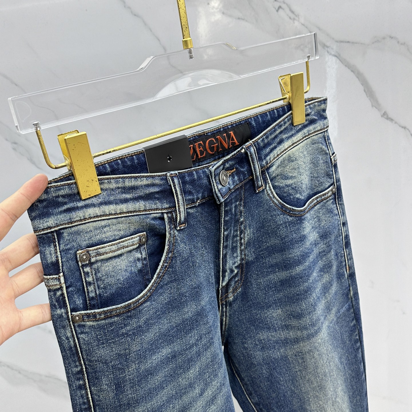 🆕ZEGNA 杰尼亚 🔥高端定制、2025早秋最新款牛仔裤 柜台同步发售 原版定制复刻 客供五金辅料 原