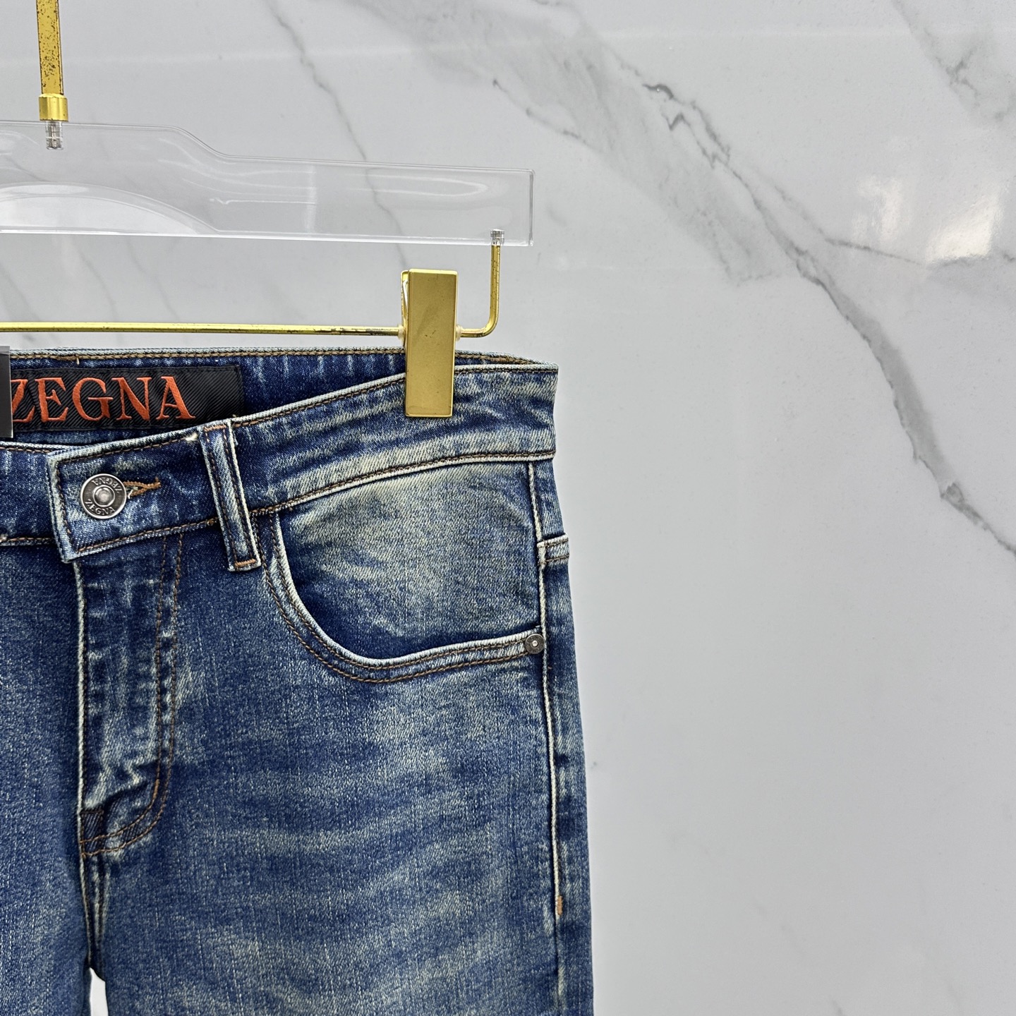 🆕ZEGNA 杰尼亚 🔥高端定制、2025早秋最新款牛仔裤 柜台同步发售 原版定制复刻 客供五金辅料 原