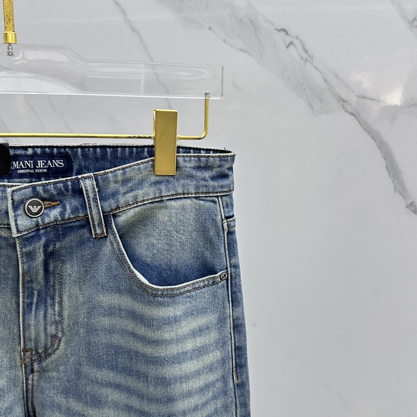 🆕Amani阿玛尼 🔥高端定制、2025早秋最新款牛仔裤 柜台同步发售 原版定制复刻 客供五金辅料 原单