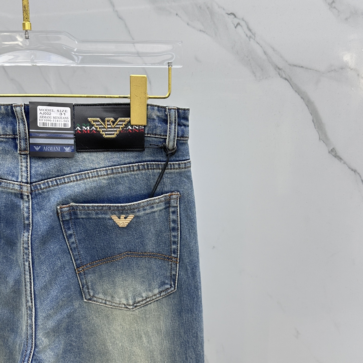 🆕Amani阿玛尼 🔥高端定制、2025早秋最新款牛仔裤 柜台同步发售 原版定制复刻 客供五金辅料 原单