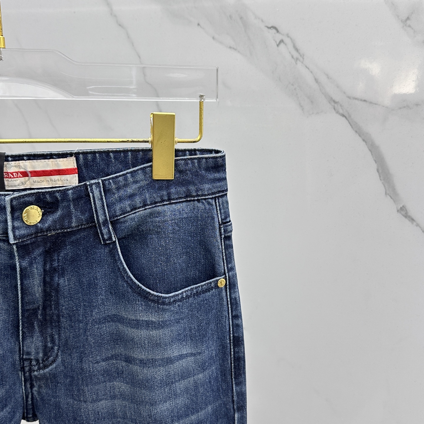 🆕Prada普拉达 🔥高端定制、2025早秋最新款牛仔裤 柜台同步发售 原版定制复刻 客供五金辅料 原单