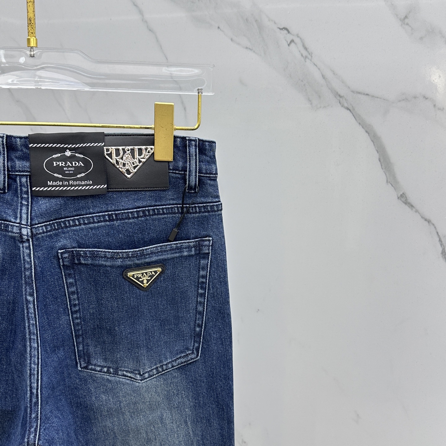 🆕Prada普拉达 🔥高端定制、2025早秋最新款牛仔裤 柜台同步发售 原版定制复刻 客供五金辅料 原单