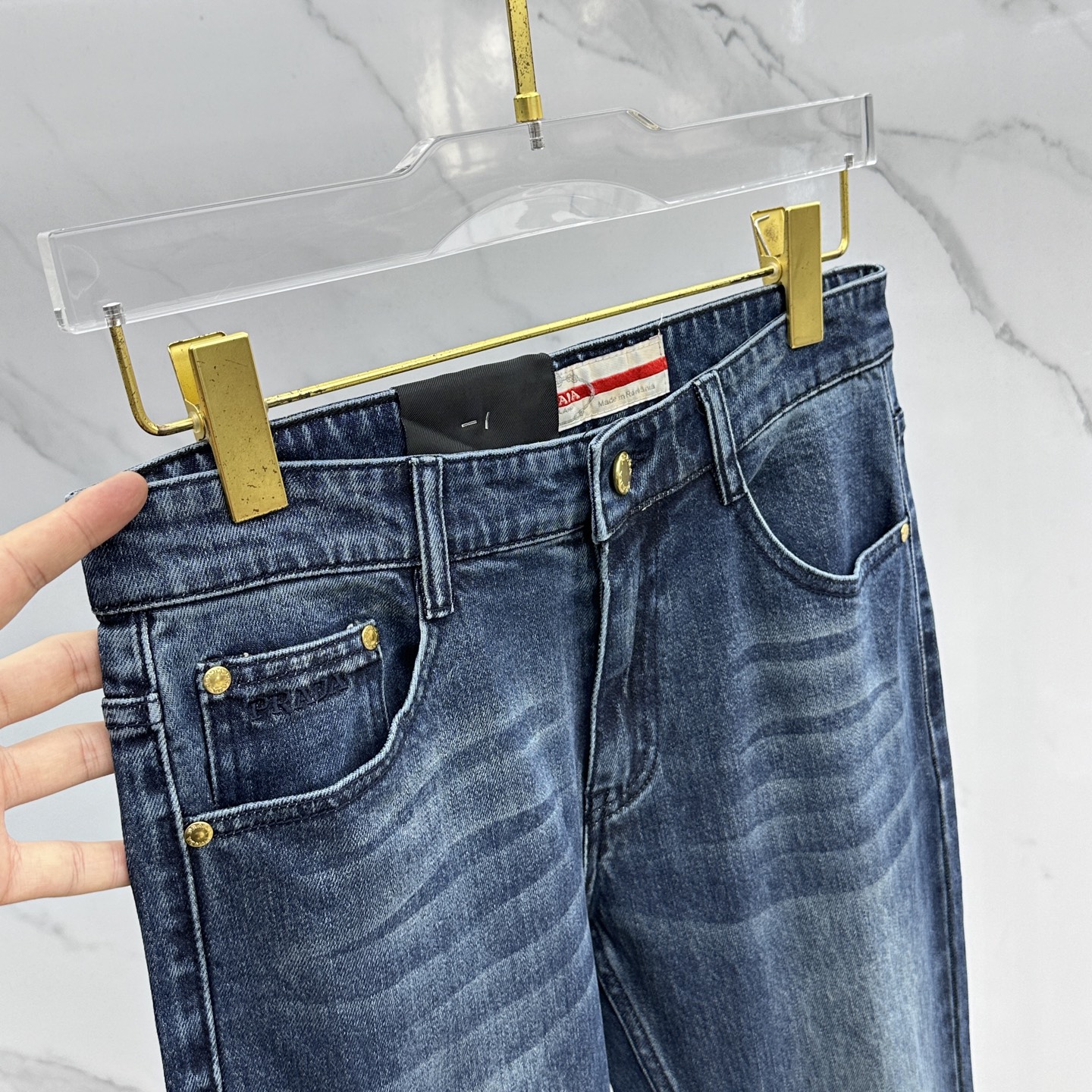 🆕Prada普拉达 🔥高端定制、2025早秋最新款牛仔裤 柜台同步发售 原版定制复刻 客供五金辅料 原单