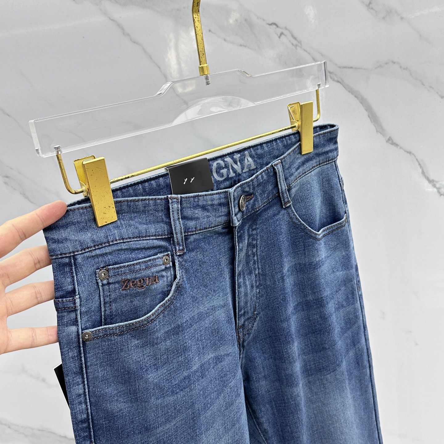 🆕zegna杰尼亚 🔥高端定制、2025早秋最新款牛仔裤 柜台同步发售 原版定制复刻 客供五金辅料 原单