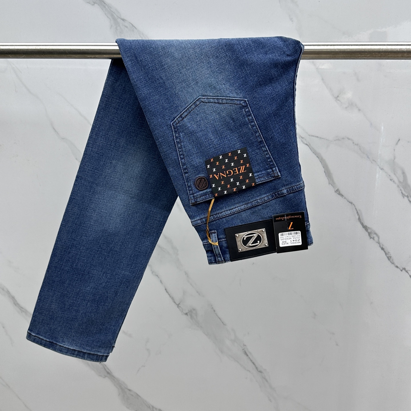 🆕zegna杰尼亚 🔥高端定制、2025早秋最新款牛仔裤 柜台同步发售 原版定制复刻 客供五金辅料 原单