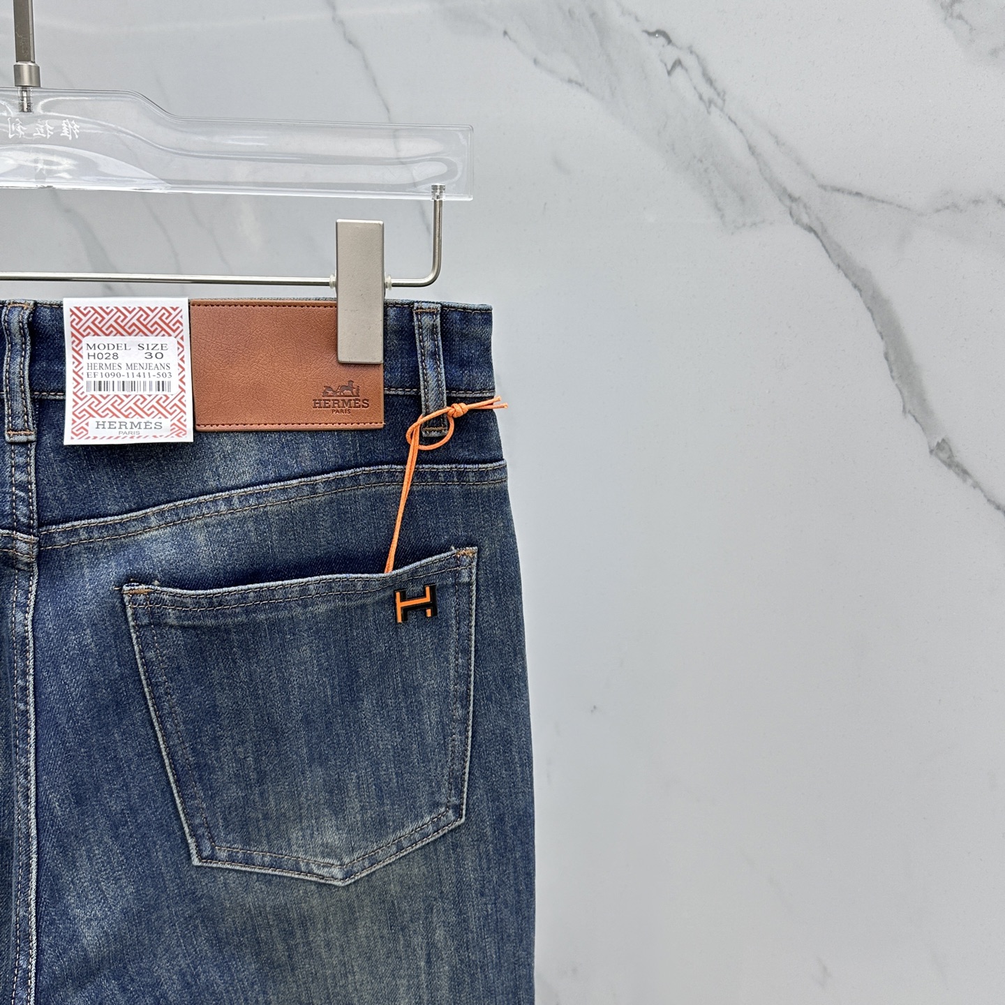 🆕Hermes爱马仕 🔥高端定制、2025早秋最新款牛仔裤 柜台同步发售 原版定制复刻 客供五金辅料 原