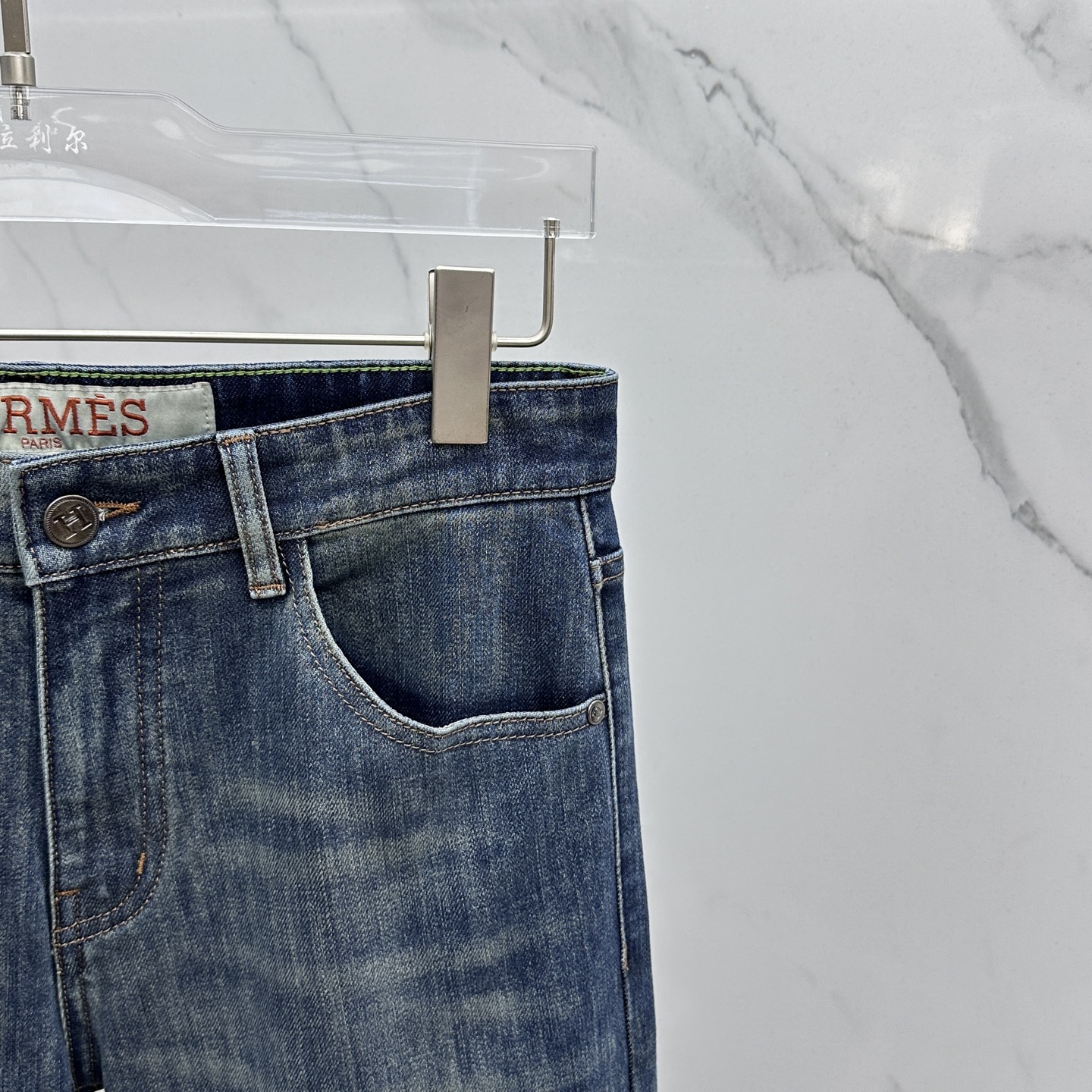 🆕Hermes爱马仕 🔥高端定制、2025早秋最新款牛仔裤 柜台同步发售 原版定制复刻 客供五金辅料 原