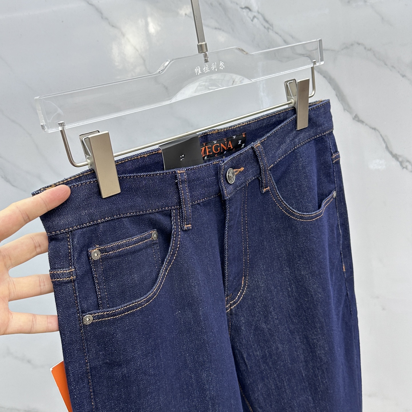 🆕zegna杰尼亚 🔥高端定制、2025早秋最新款牛仔裤 柜台同步发售 原版定制复刻 客供五金辅料 原单