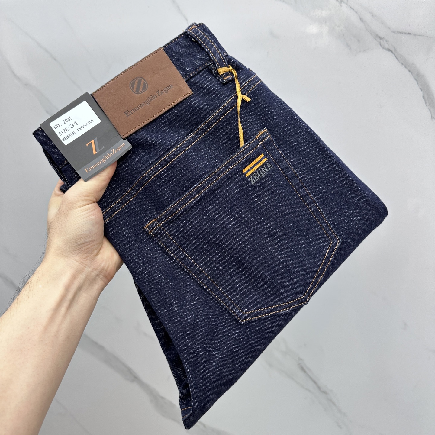 🆕zegna杰尼亚 🔥高端定制、2025早秋最新款牛仔裤 柜台同步发售 原版定制复刻 客供五金辅料 原单