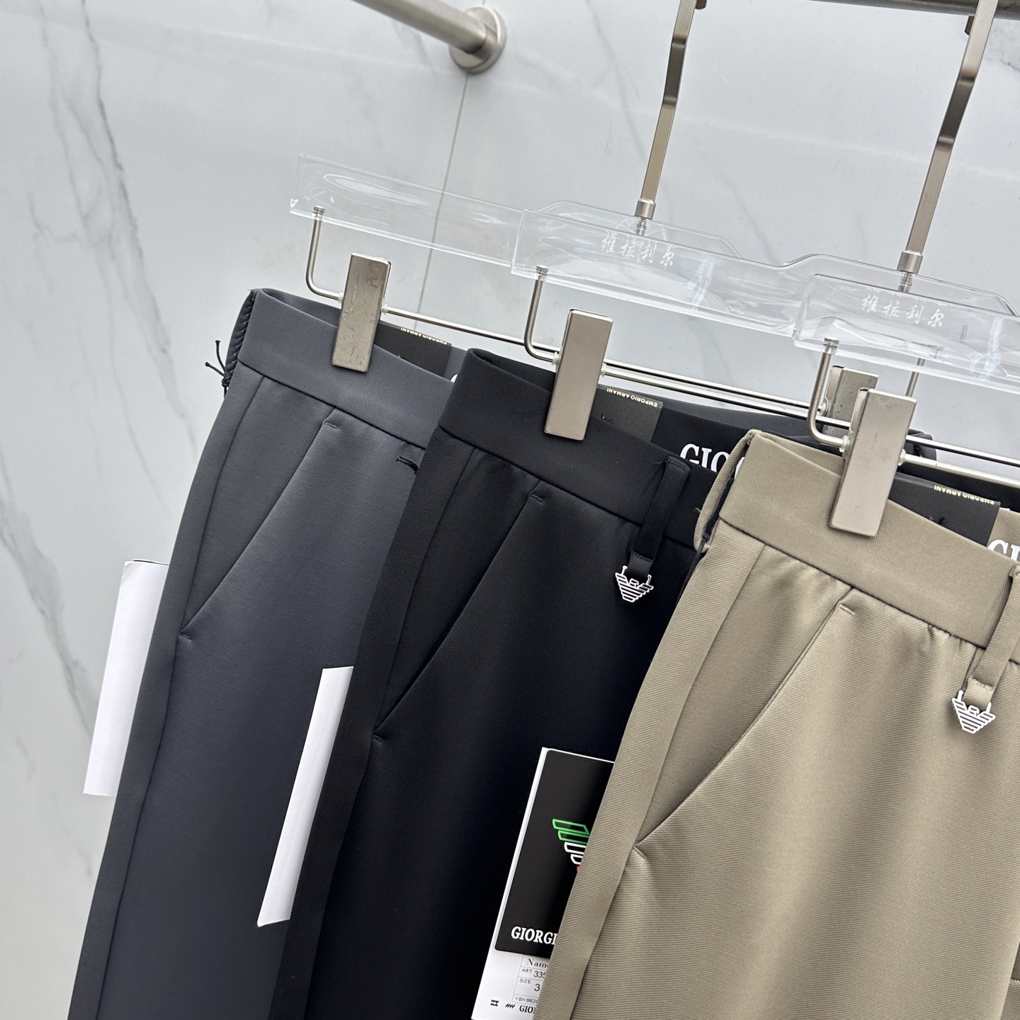 🆕Amani阿玛尼 2025早秋新品休闲裤西裤，官网同步发售，裤身工艺设计，进口客供辅料、面料定制，代工