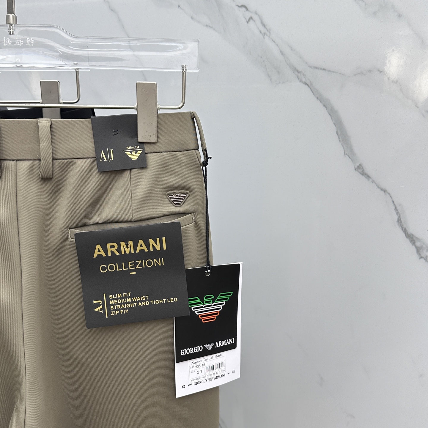 🆕Amani阿玛尼 2025早秋新品休闲裤西裤，官网同步发售，裤身工艺设计，进口客供辅料、面料定制，代工