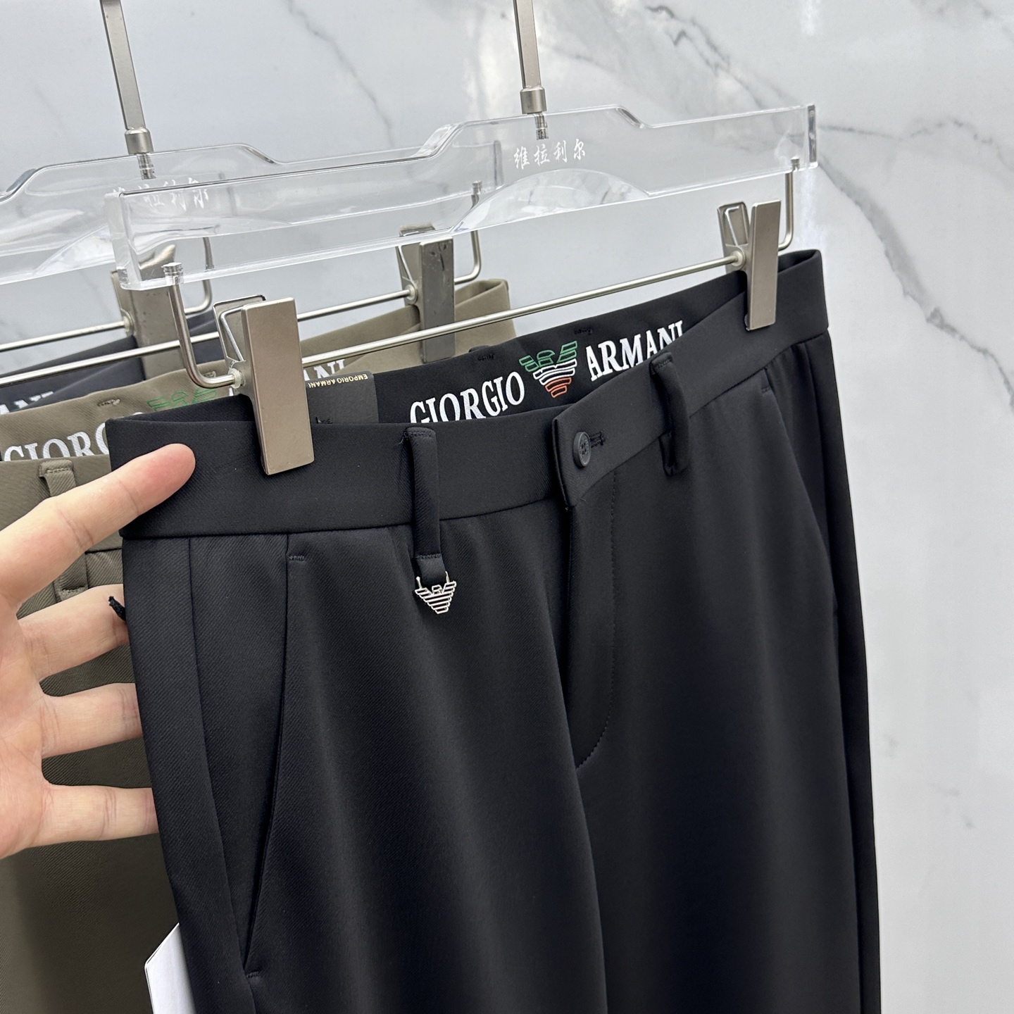 🆕Amani阿玛尼 2025早秋新品休闲裤西裤，官网同步发售，裤身工艺设计，进口客供辅料、面料定制，代工