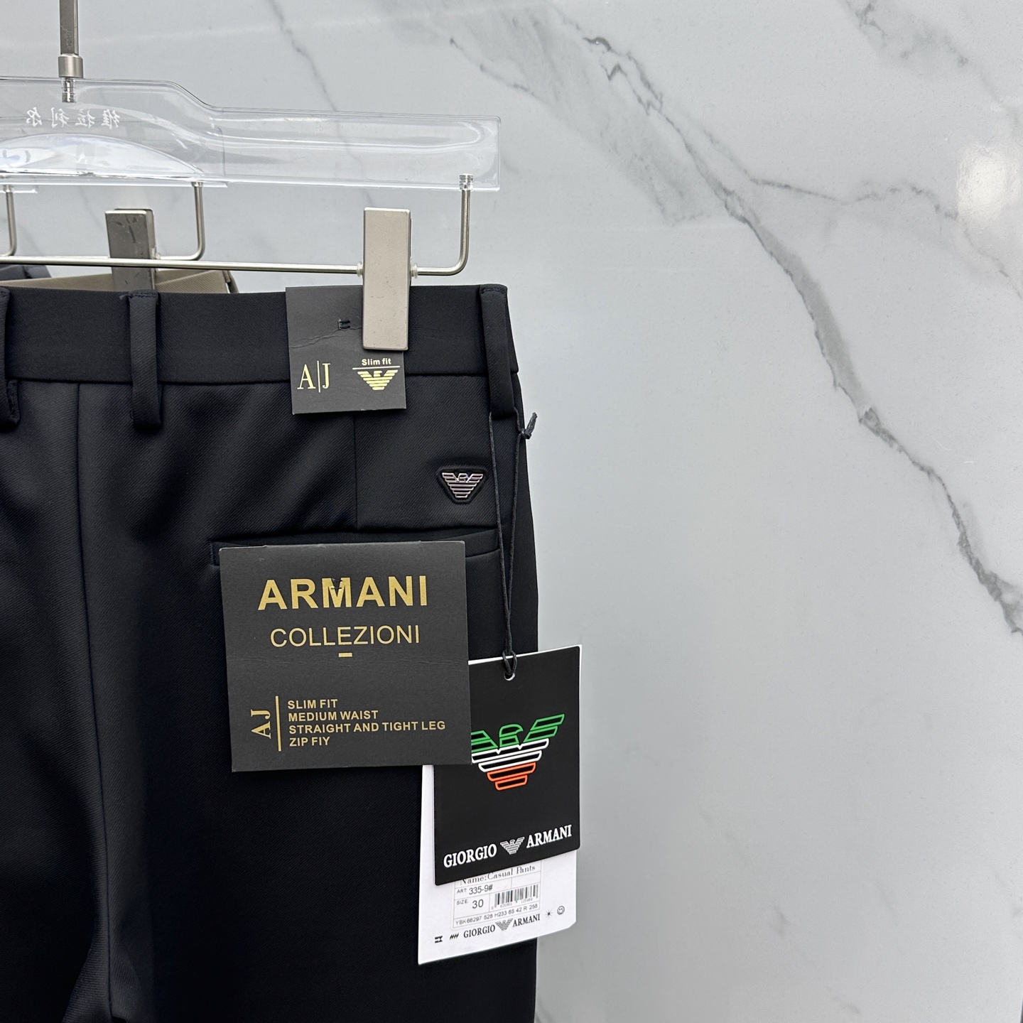 🆕Amani阿玛尼 2025早秋新品休闲裤西裤，官网同步发售，裤身工艺设计，进口客供辅料、面料定制，代工