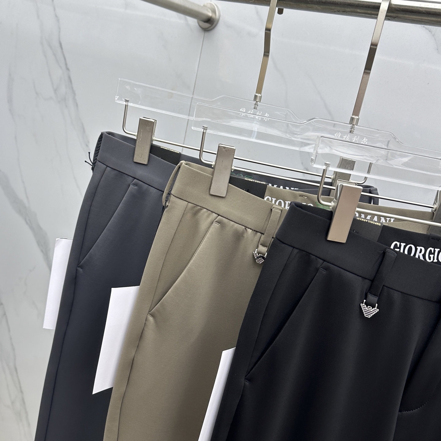 🆕Amani阿玛尼 2025早秋新品休闲裤西裤，官网同步发售，裤身工艺设计，进口客供辅料、面料定制，代工