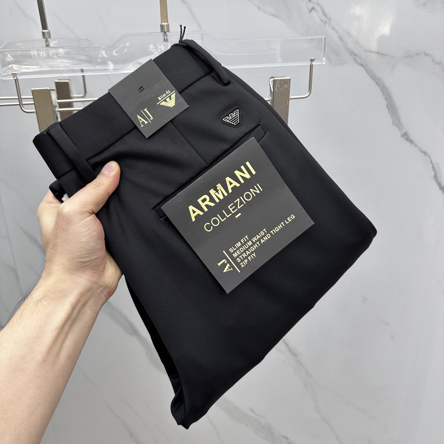 🆕Amani阿玛尼 2025早秋新品休闲裤西裤，官网同步发售，裤身工艺设计，进口客供辅料、面料定制，代工