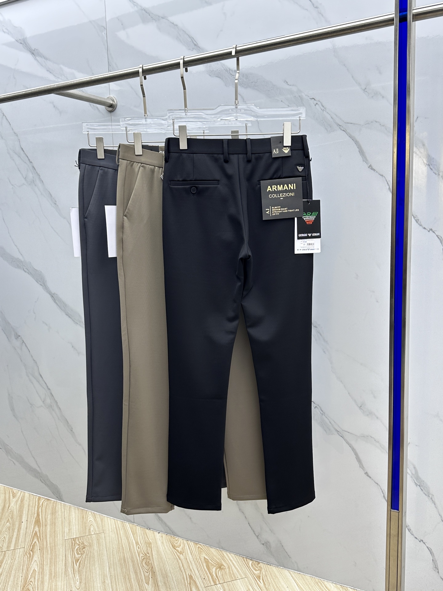 🆕Amani阿玛尼 2025早秋新品休闲裤西裤，官网同步发售，裤身工艺设计，进口客供辅料、面料定制，代工