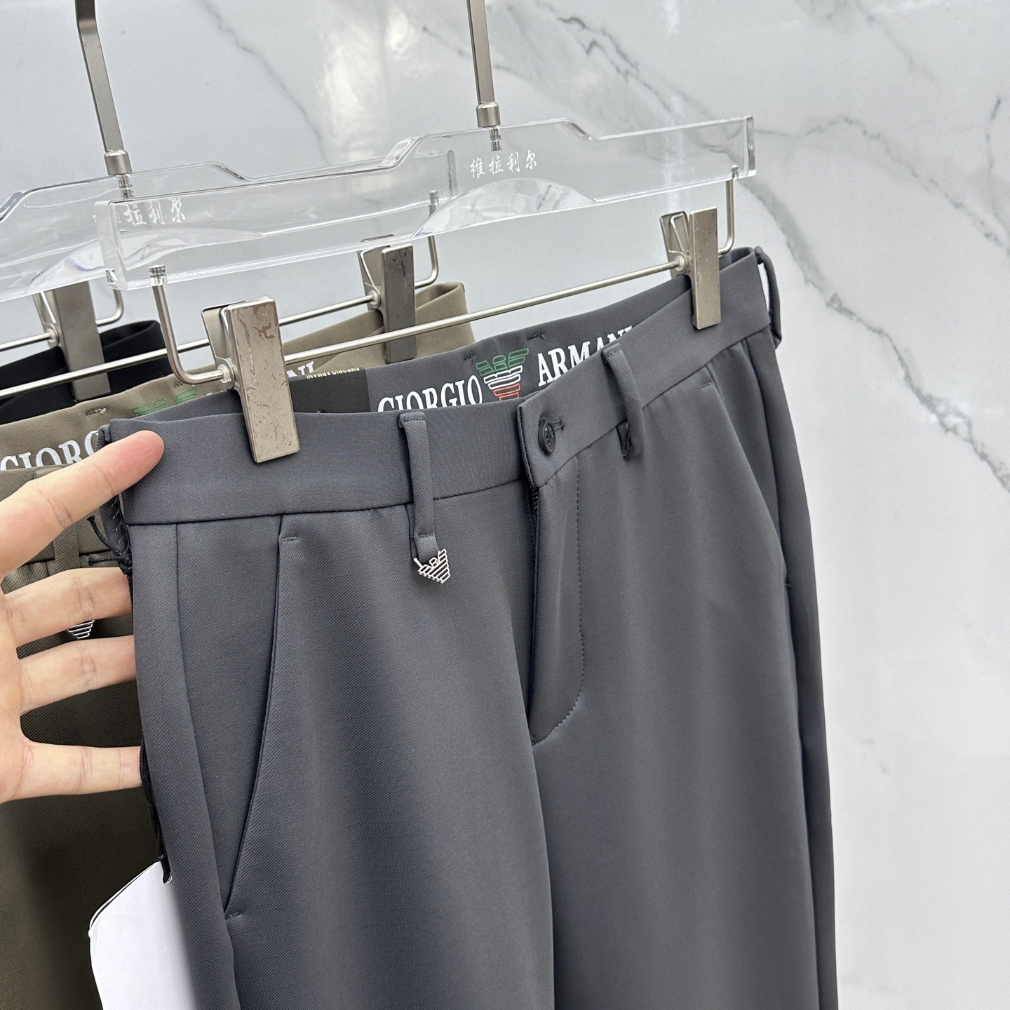 🆕Amani阿玛尼 2025早秋新品休闲裤西裤，官网同步发售，裤身工艺设计，进口客供辅料、面料定制，代工