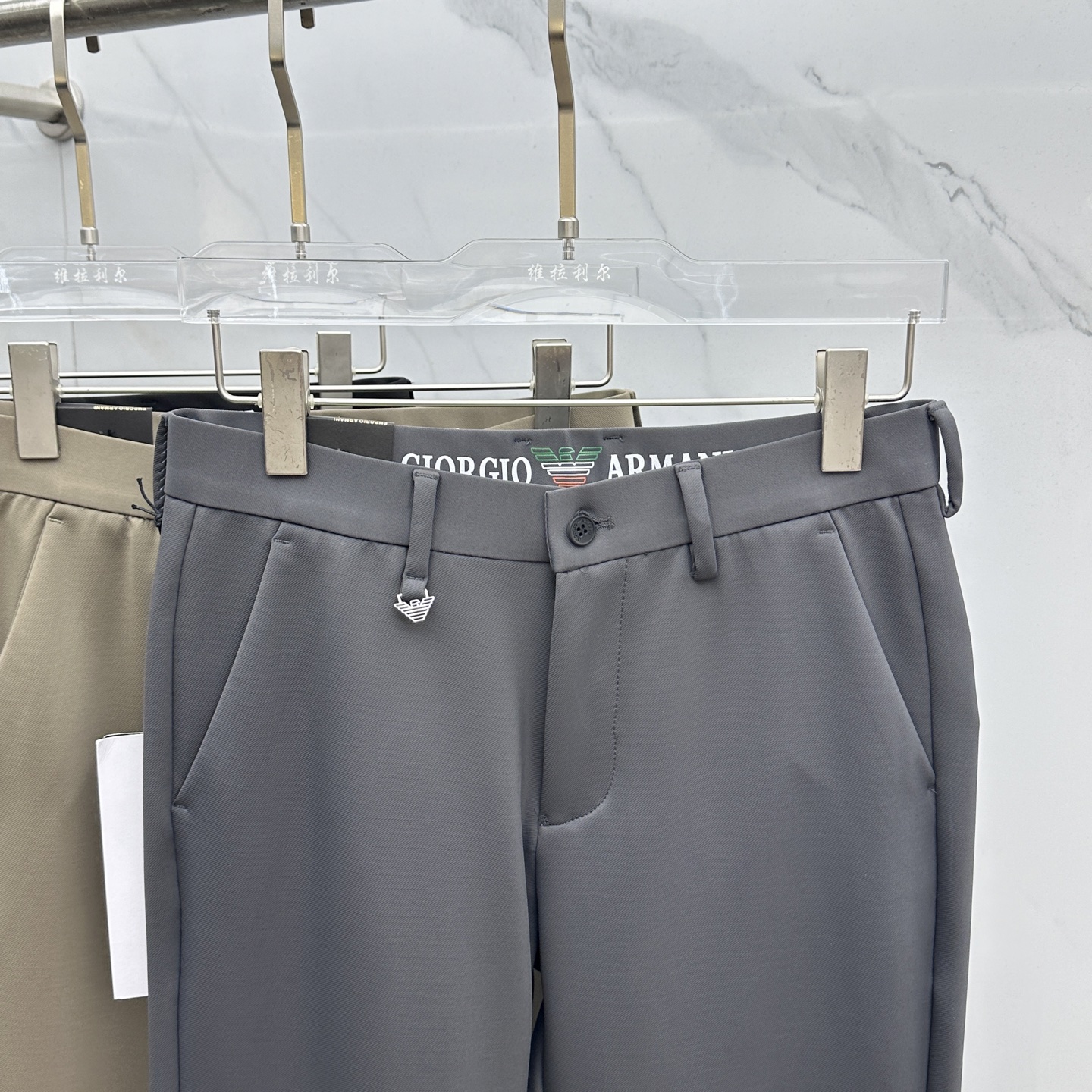 🆕Amani阿玛尼 2025早秋新品休闲裤西裤，官网同步发售，裤身工艺设计，进口客供辅料、面料定制，代工