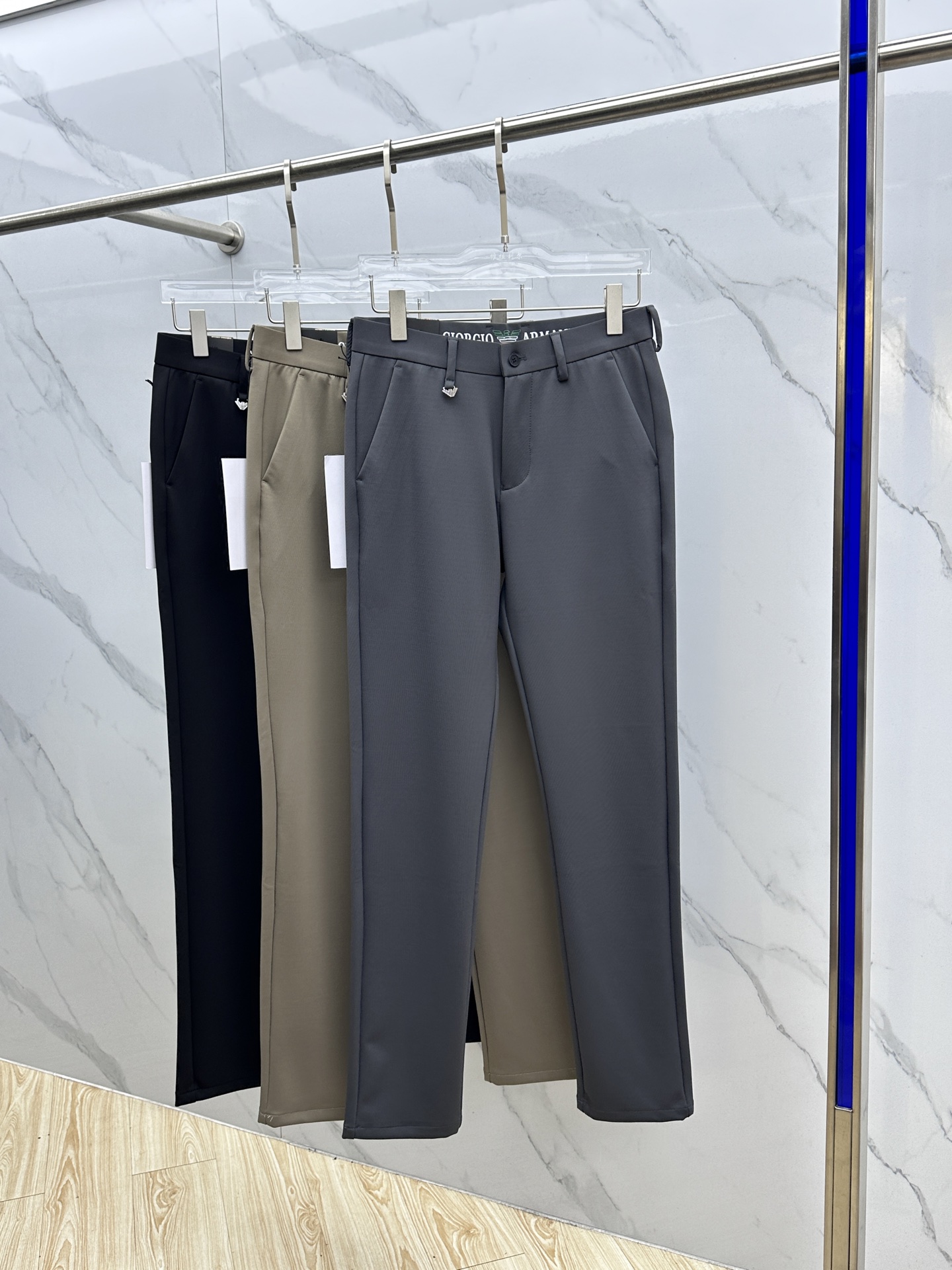 🆕Amani阿玛尼 2025早秋新品休闲裤西裤，官网同步发售，裤身工艺设计，进口客供辅料、面料定制，代工