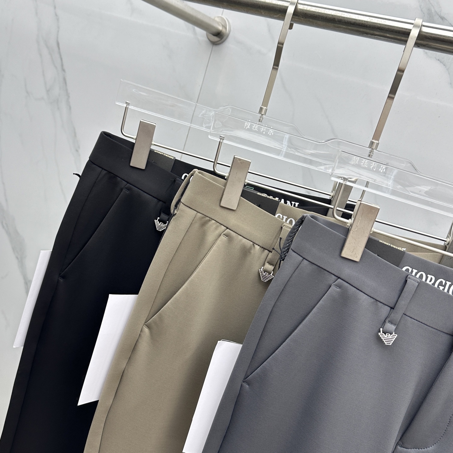 🆕Amani阿玛尼 2025早秋新品休闲裤西裤，官网同步发售，裤身工艺设计，进口客供辅料、面料定制，代工