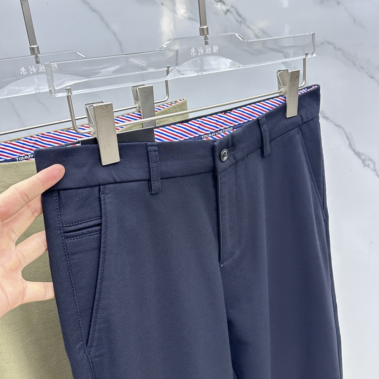 🆕Tommy汤米 2025早秋新品休闲裤西裤，官网同步发售，裤身工艺设计，定制五金辅料、面料定制，代工厂