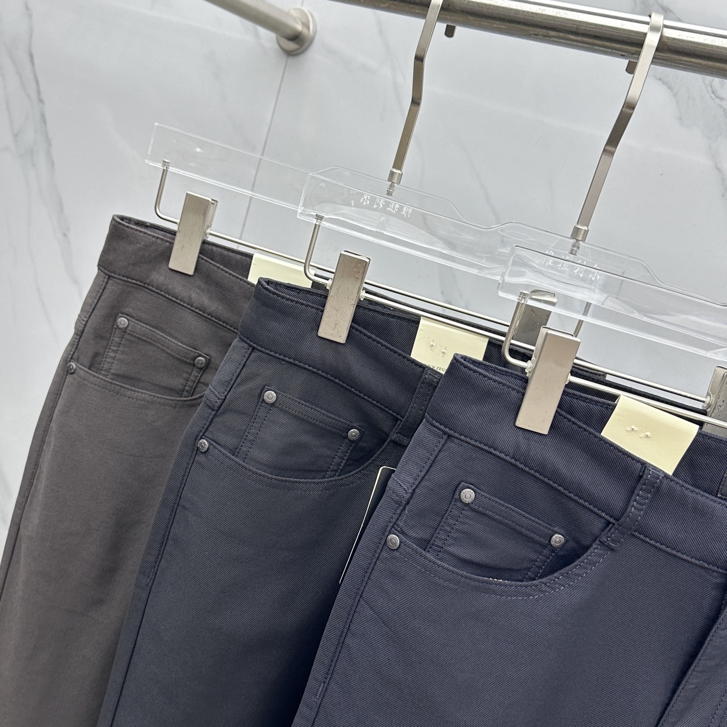 🆕ZEGNA杰尼亚 2025早秋新品休闲裤西裤五袋裤，官网同步发售，裤身工艺设计，定制五金辅料、面料定制