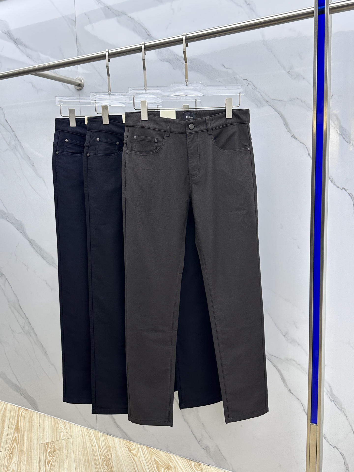 🆕ZEGNA杰尼亚 2025早秋新品休闲裤西裤五袋裤，官网同步发售，裤身工艺设计，定制五金辅料、面料定制