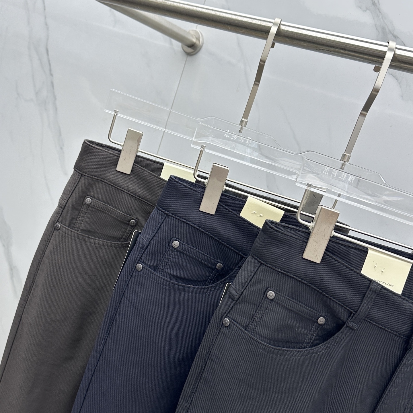 🆕ZEGNA杰尼亚 2025早秋新品休闲裤西裤五袋裤，官网同步发售，裤身工艺设计，定制五金辅料、面料定制