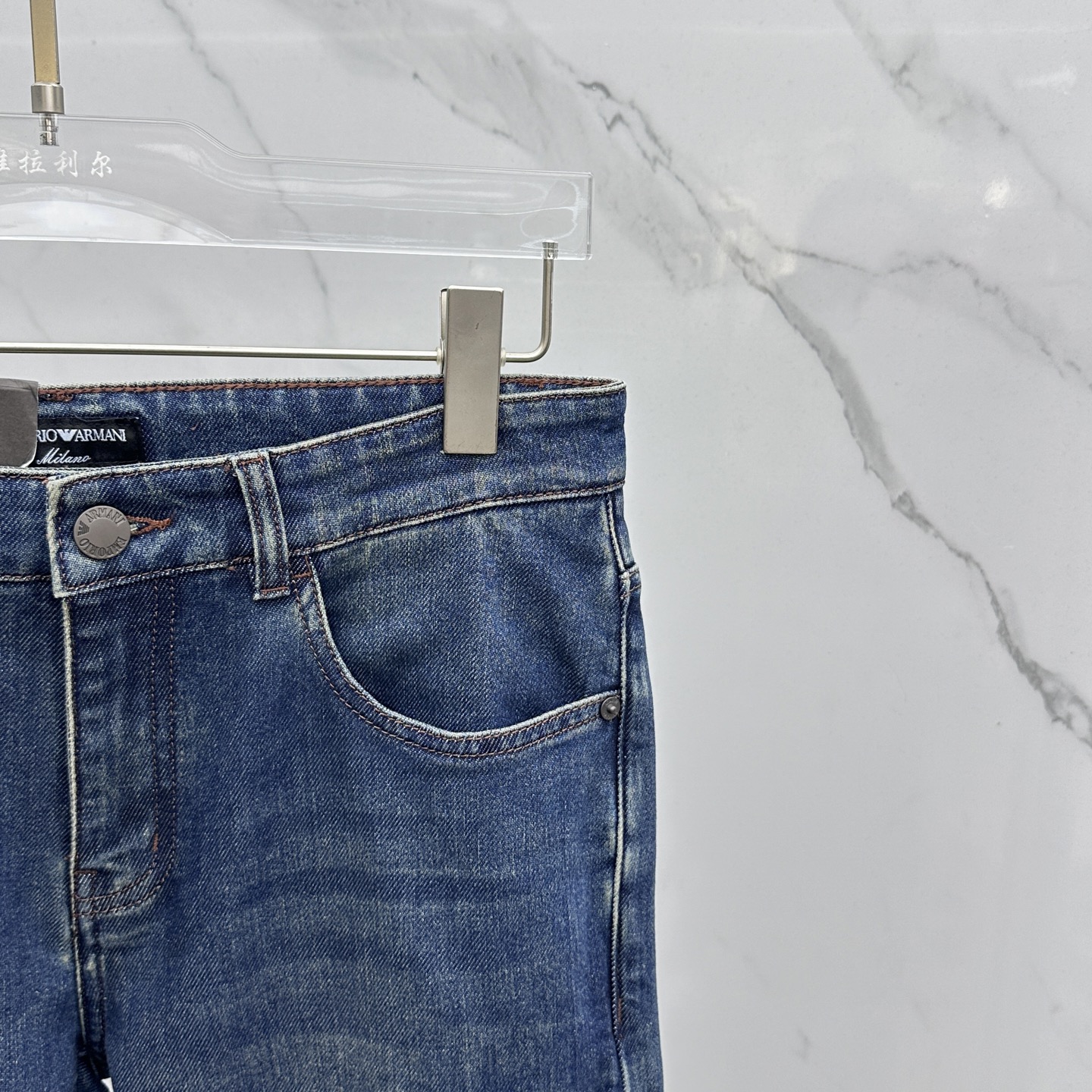 🆕EMPORIO ARMANI 🔥高端定制、2025早春最新款牛仔裤 柜台同步发售 原版定制复刻 客供五