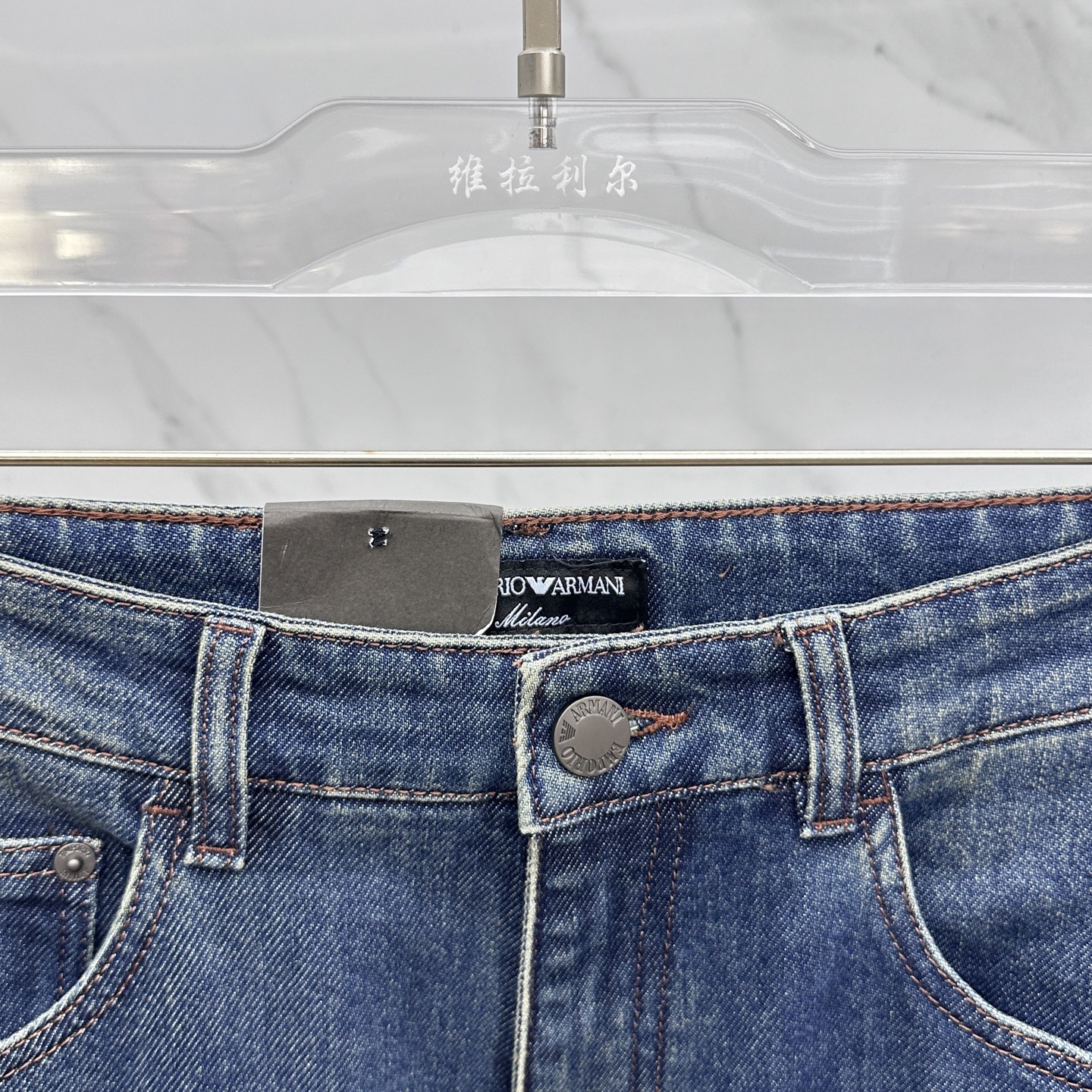 🆕EMPORIO ARMANI 🔥高端定制、2025早春最新款牛仔裤 柜台同步发售 原版定制复刻 客供五