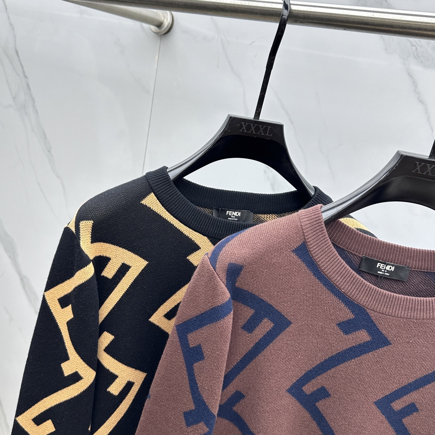 🆕Fendi芬迪 2025秋冬新款针织羊毛衫 高品质意大利进口羊毛混纺面料，高密度针织，时尚百搭毛衣，帅