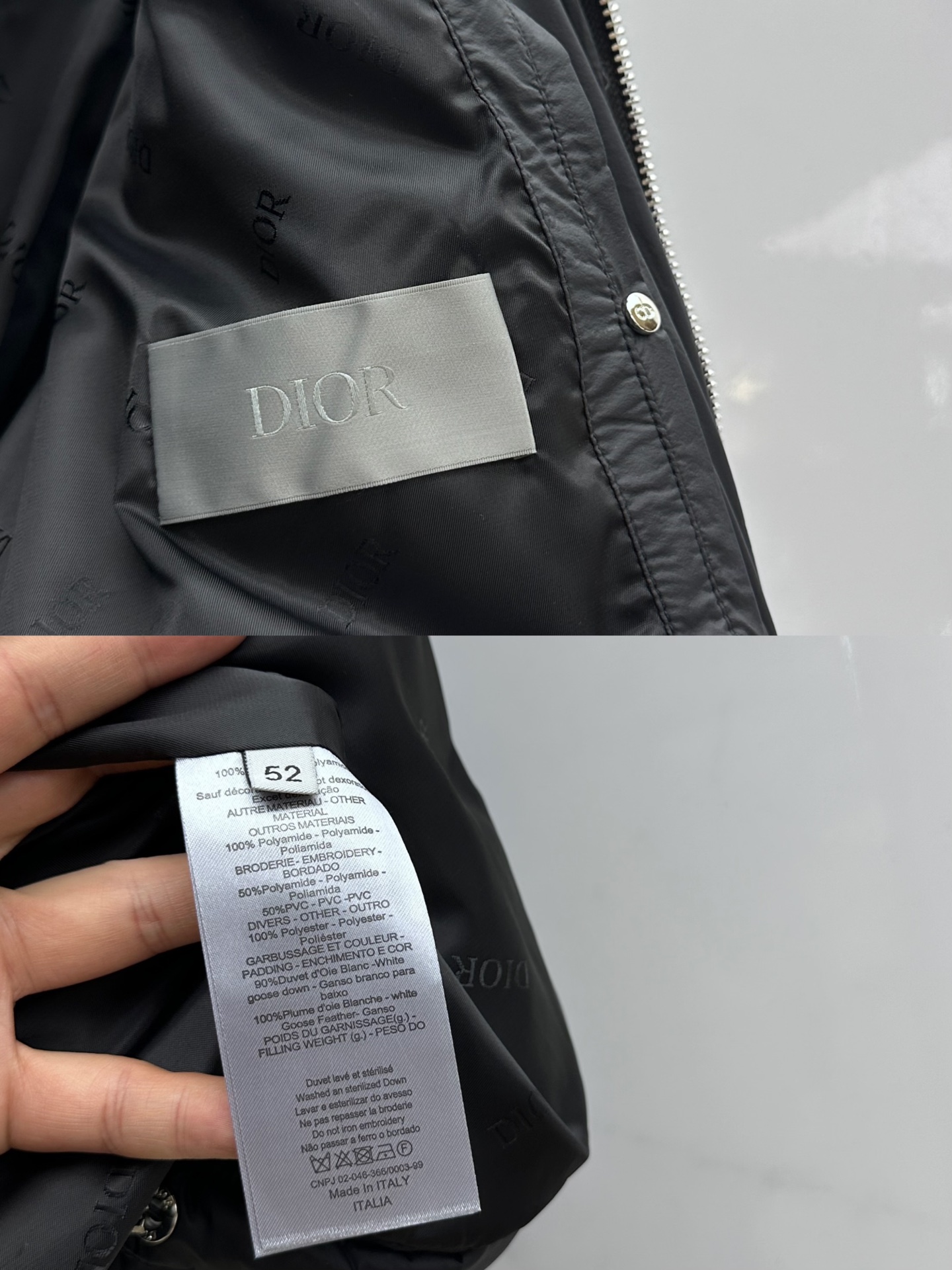 。 🆕Dior迪奥 25秋冬新品发布 高端鹅系列立领面包服羽绒保暖推荐这件经典款男士羽绒服，纯色系、采用