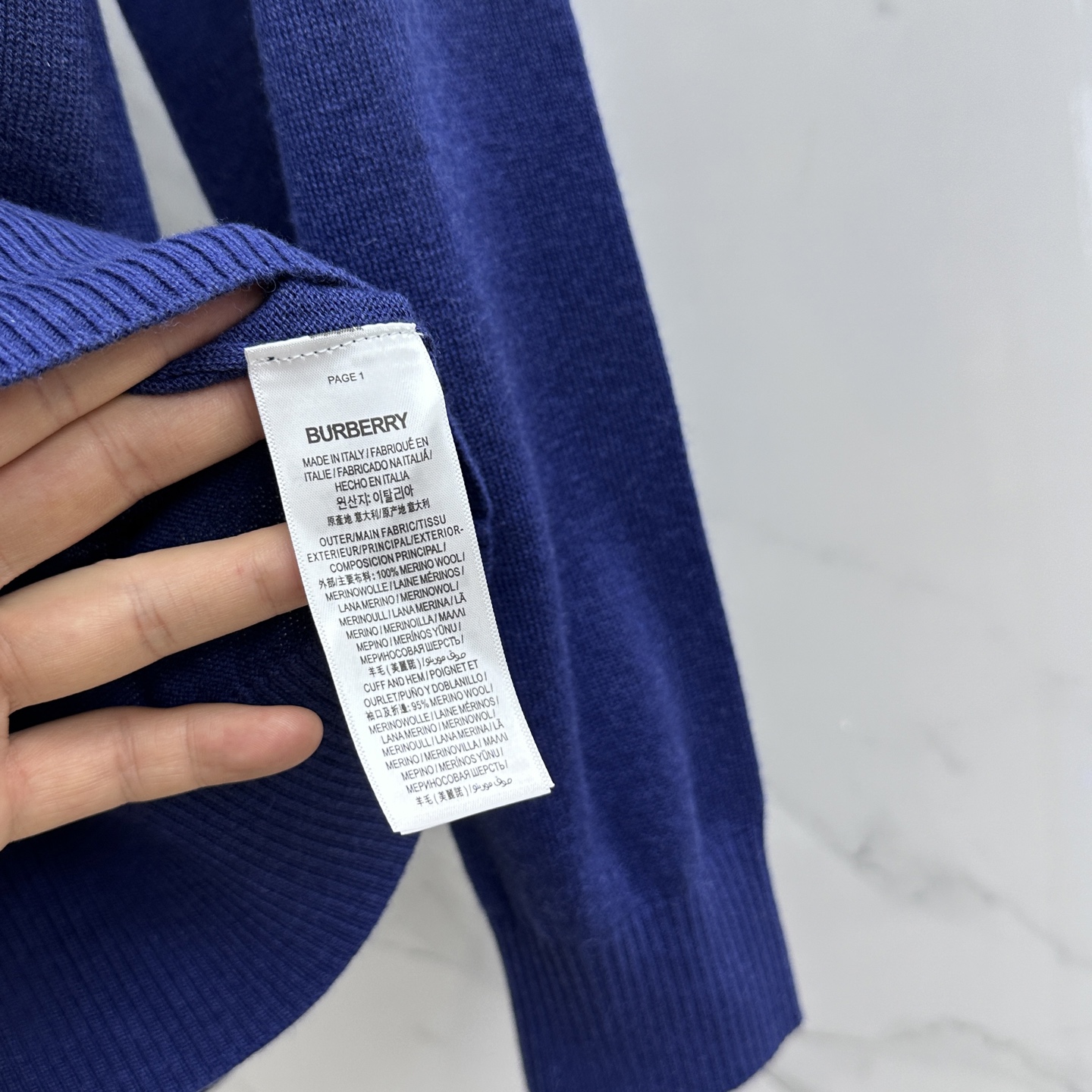 🆕Burberry 巴宝莉 2025ss秋季最新品，同步有售，原单狠货，时尚休闲圆领长袖针织衫，采用进口