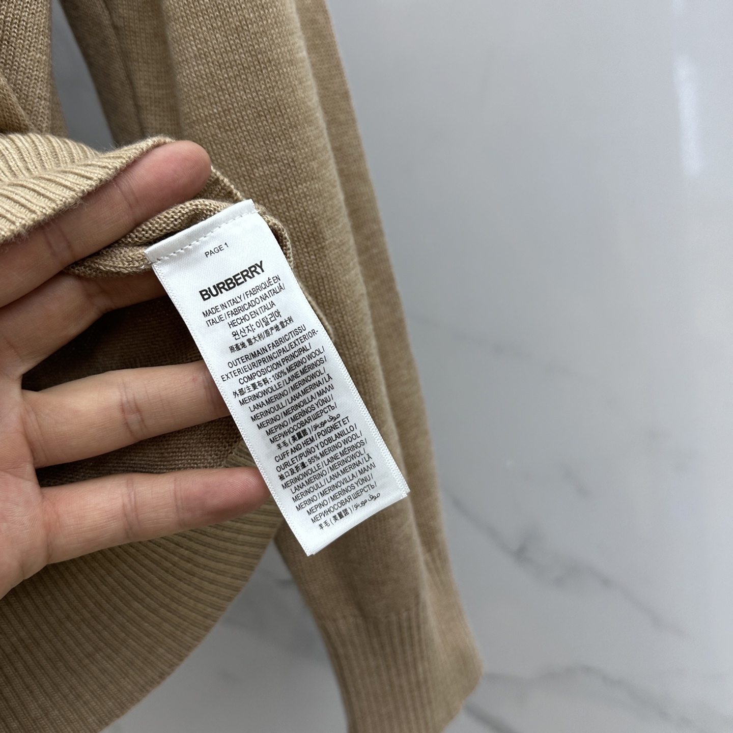 🆕Burberry 巴宝莉 2025ss秋季最新品，同步有售，原单狠货，时尚休闲圆领长袖针织衫，采用进口