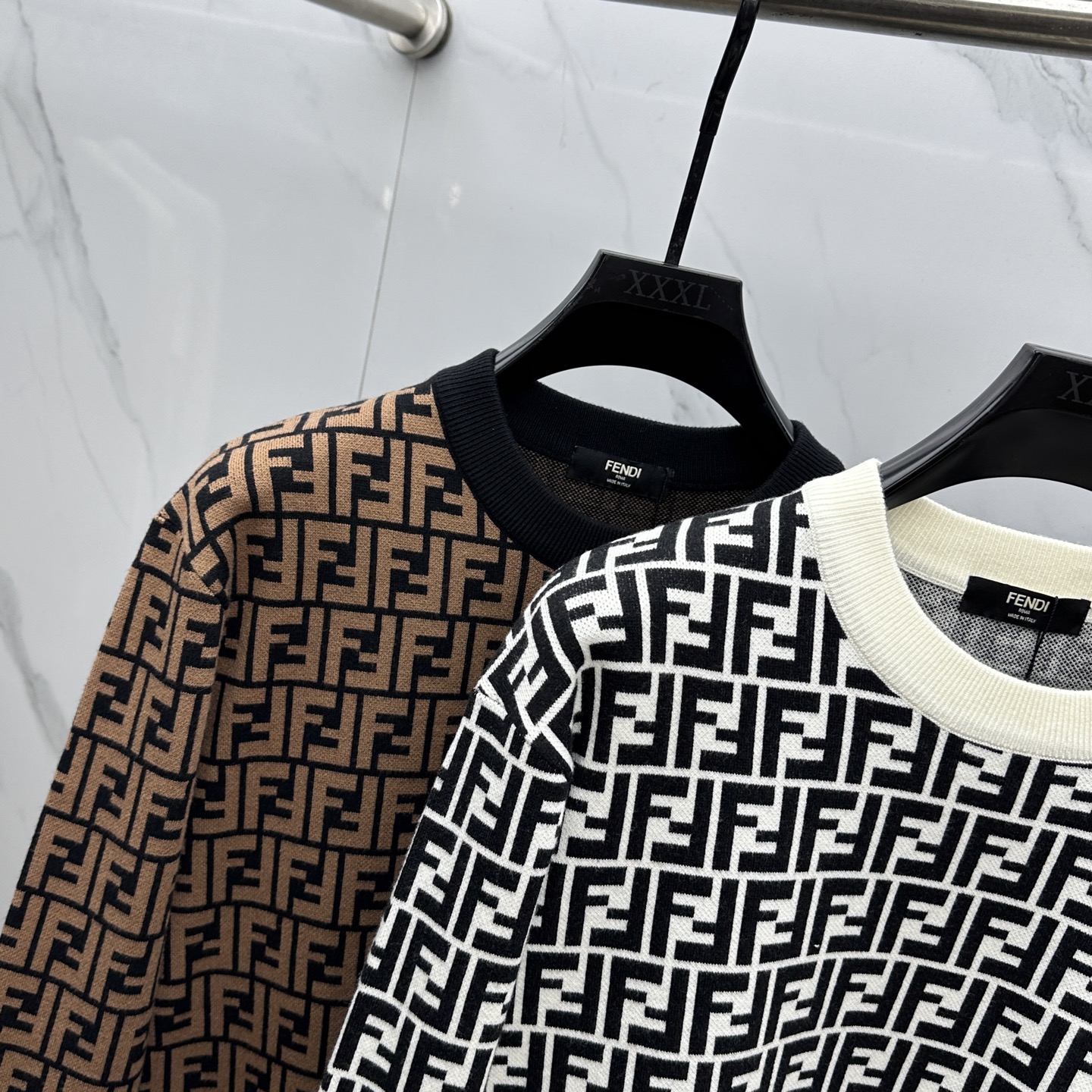 🆕Fendi芬迪 2025ss秋冬新款官网同步FF家圆领羊毛针织衫精品羊毛混纺毛衫 男女款高端定制臻品系