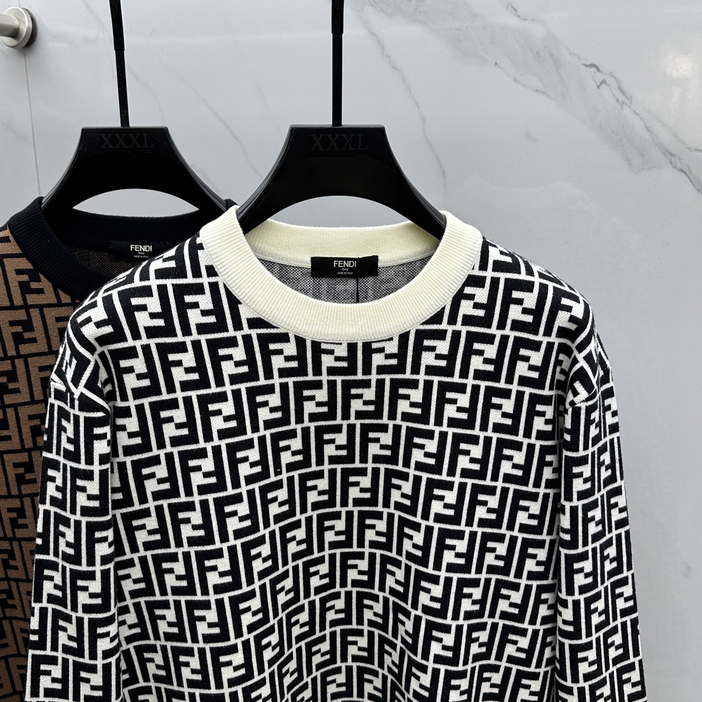 🆕Fendi芬迪 2025ss秋冬新款官网同步FF家圆领羊毛针织衫精品羊毛混纺毛衫 男女款高端定制臻品系