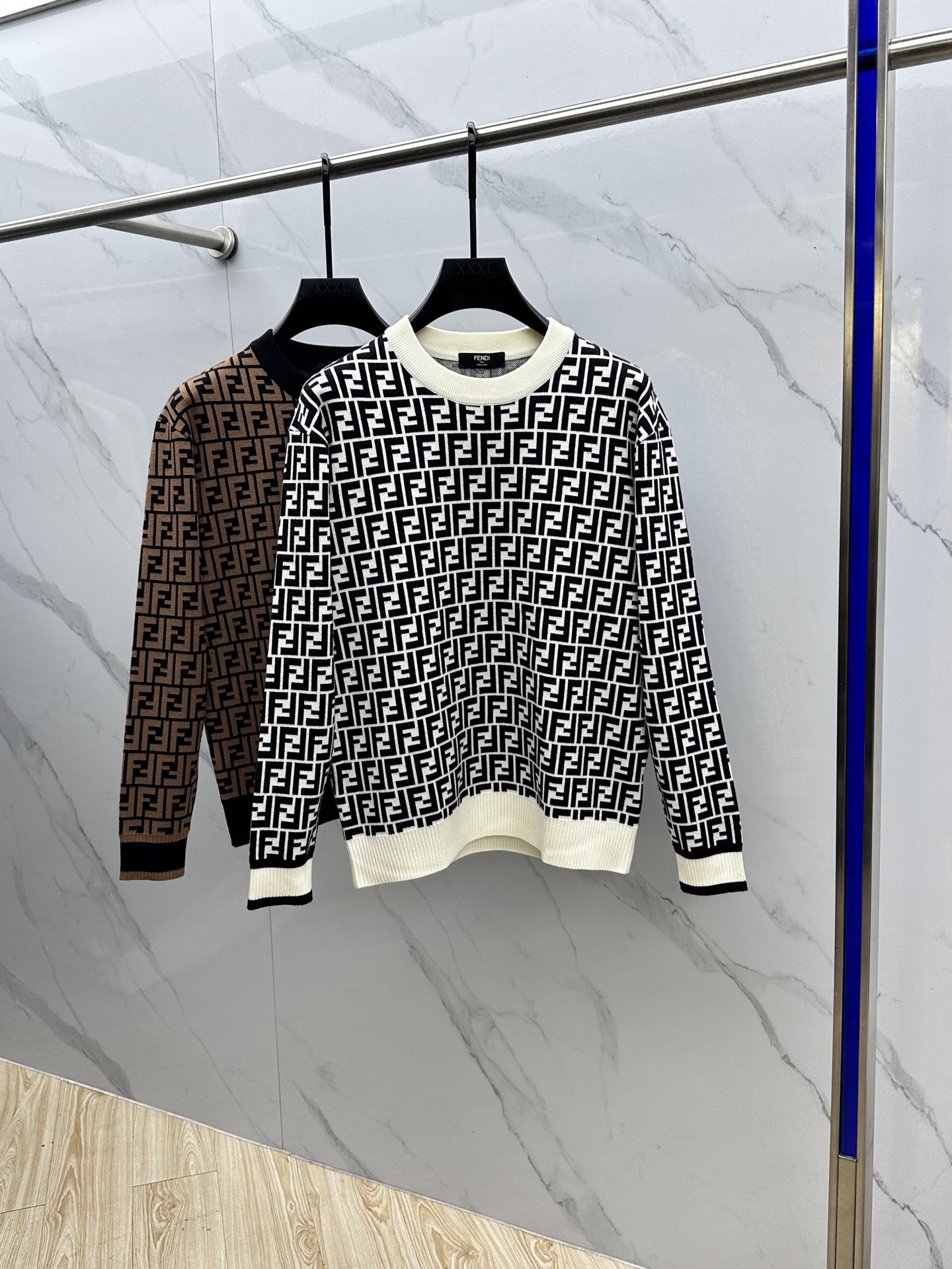 🆕Fendi芬迪 2025ss秋冬新款官网同步FF家圆领羊毛针织衫精品羊毛混纺毛衫 男女款高端定制臻品系