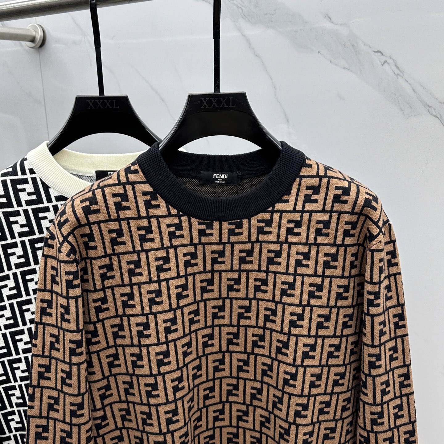 🆕Fendi芬迪 2025ss秋冬新款官网同步FF家圆领羊毛针织衫精品羊毛混纺毛衫 男女款高端定制臻品系