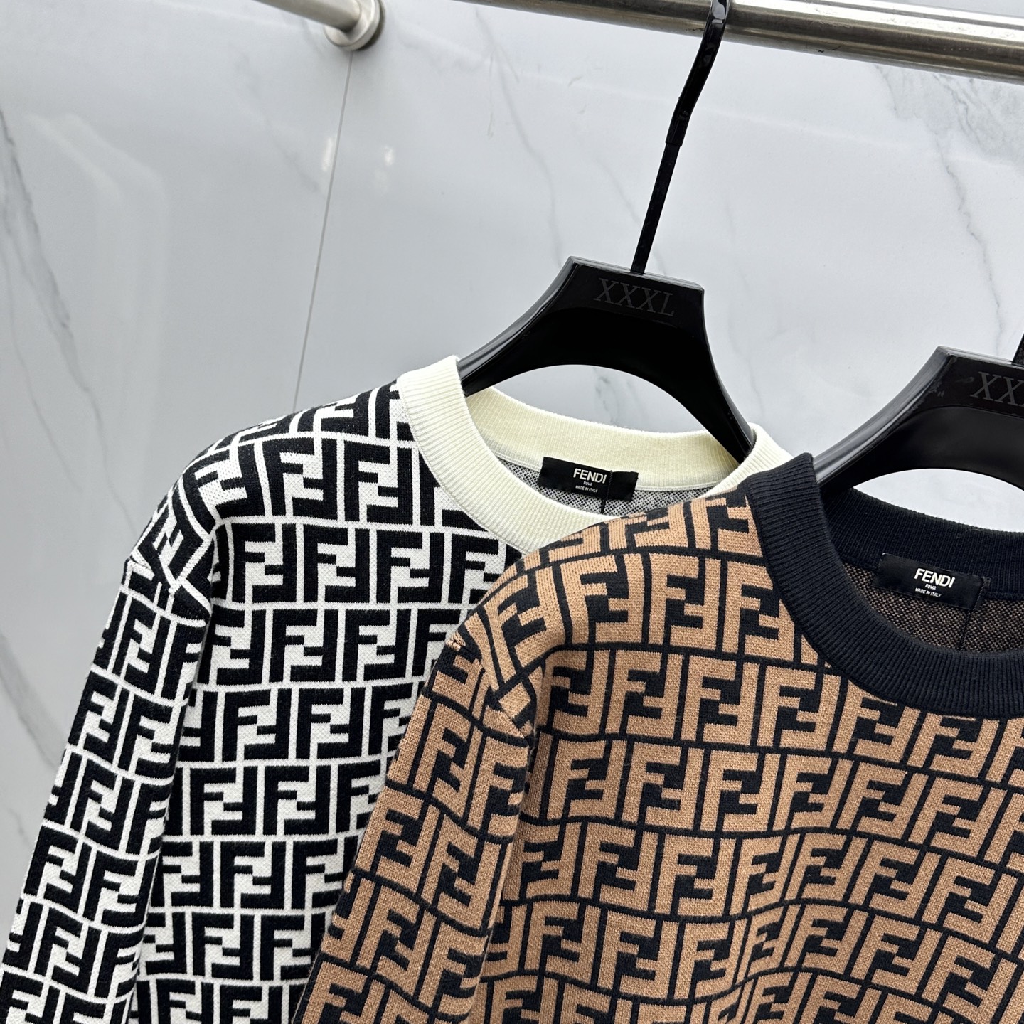 🆕Fendi芬迪 2025ss秋冬新款官网同步FF家圆领羊毛针织衫精品羊毛混纺毛衫 男女款高端定制臻品系