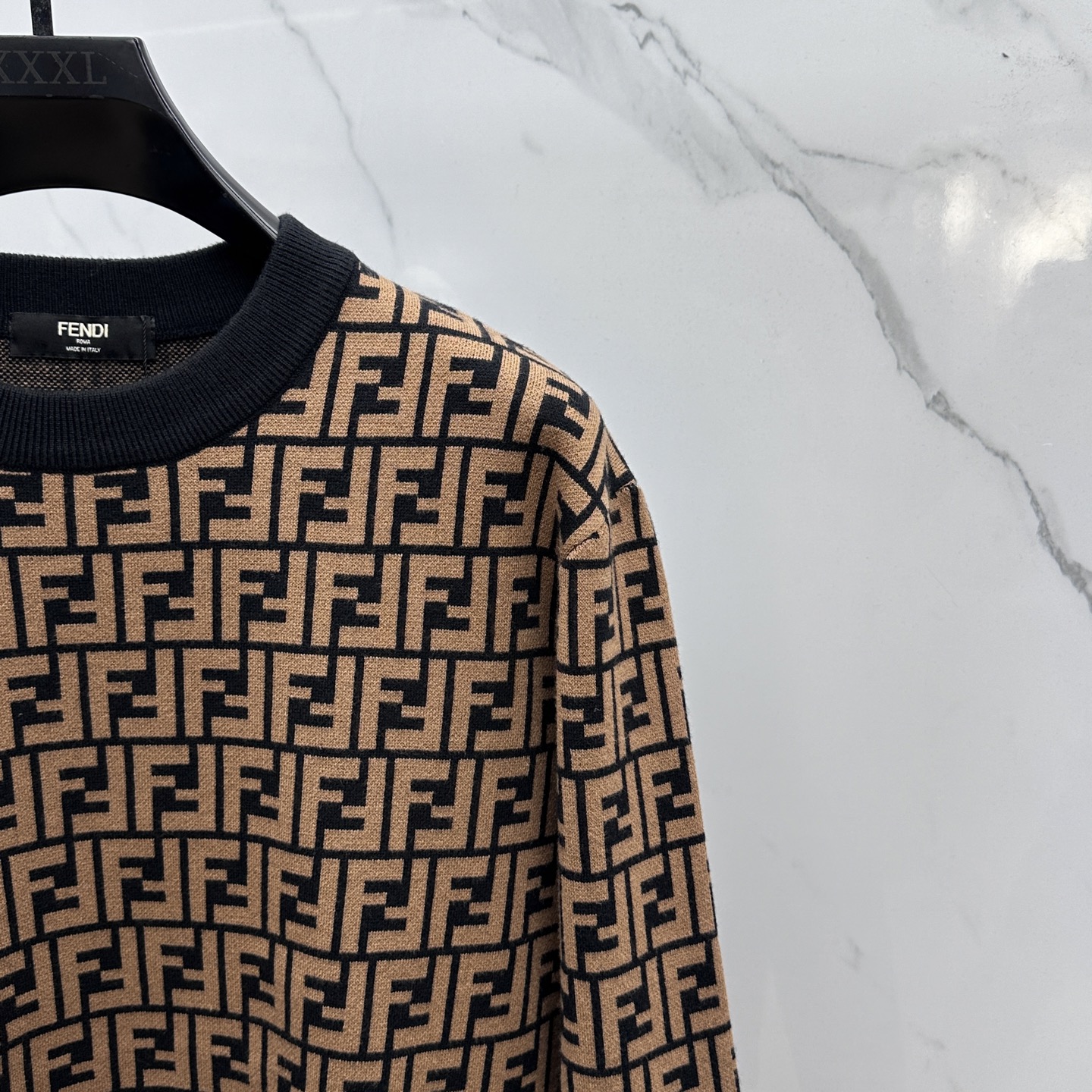 🆕Fendi芬迪 2025ss秋冬新款官网同步FF家圆领羊毛针织衫精品羊毛混纺毛衫 男女款高端定制臻品系