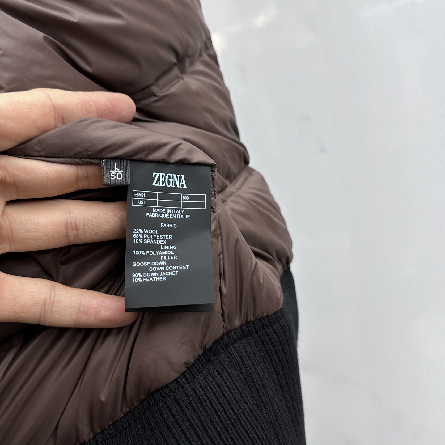 。 🆕ZEGNA杰尼亚 羽绒服 2025最新款时尚设计师款羽绒外套.（连帽可收纳）针织拼接休闲羽绒款，处