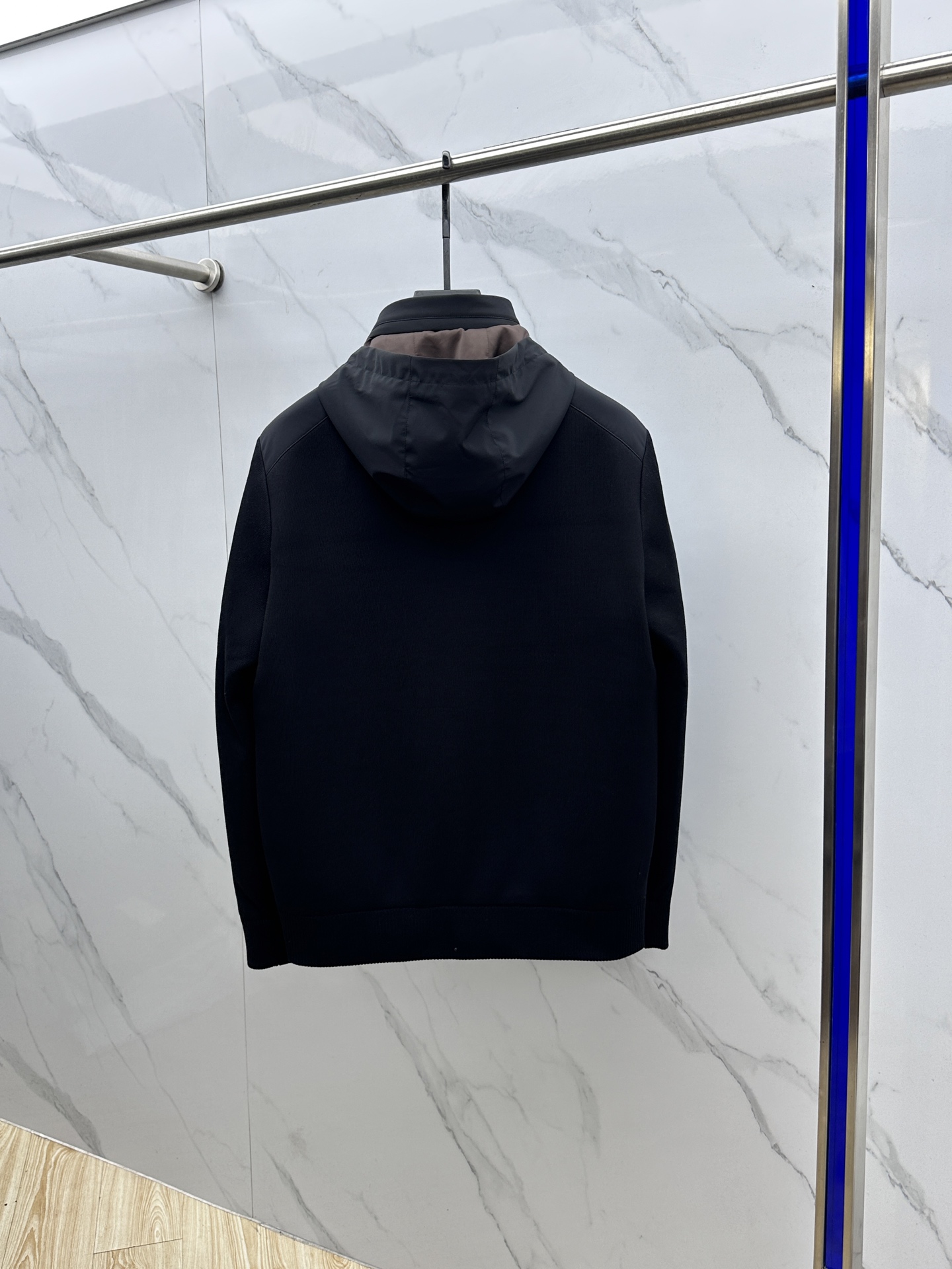 。 🆕ZEGNA杰尼亚 羽绒服 2025最新款时尚设计师款羽绒外套.（连帽可收纳）针织拼接休闲羽绒款，处