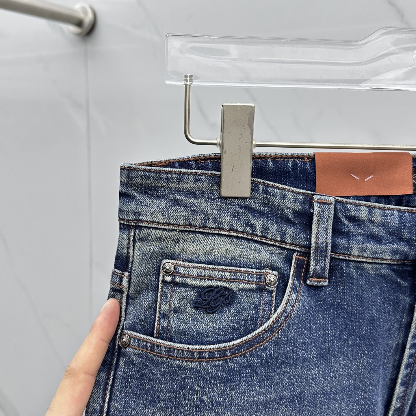 🆕lP🆕 🔥高端定制、2025早春最新款牛仔裤 柜台同步发售 原版定制复刻 客供五金辅料 原单品质 进口