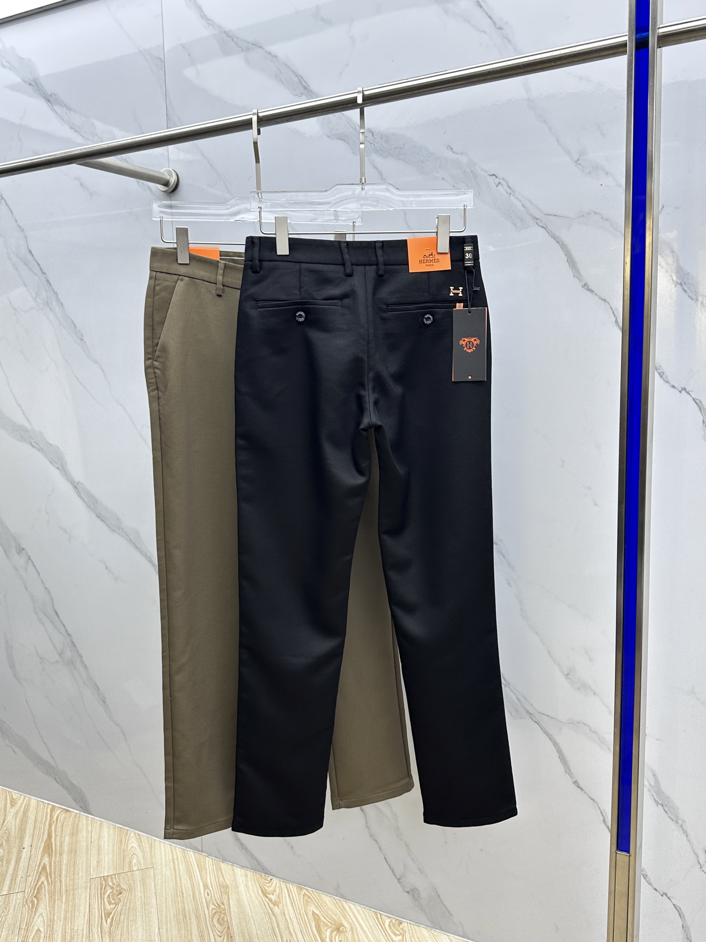 🆕Hermes爱马仕 2025早秋新品休闲裤西裤，官网同步发售，裤身工艺设计，进口客供辅料、面料定制，代